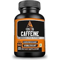 AS-IT-IS Nutrition Caffeine 200mg, 60 Capsules | Natural Stimulant | Boosts Performance & Metabolism | Zero Fillers…