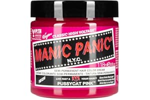 Manic Panic Pussycat Pink, libre de crueldad animal, vegano y brillante, 118 ml