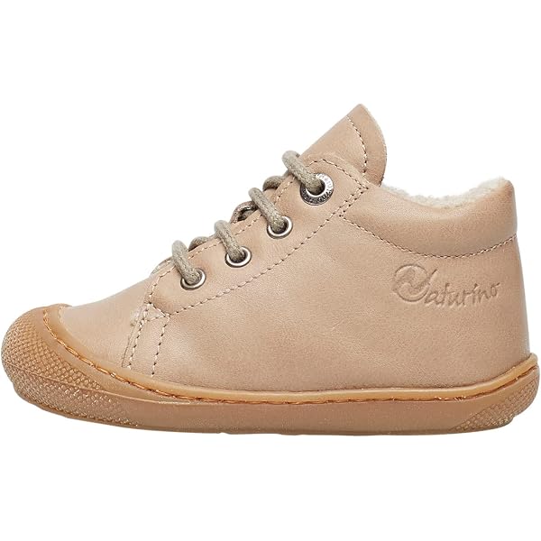 Chaussures Premiers Pas Naturino En Suède Pailleté - Souples, Scratch, Semelle Antidérapante