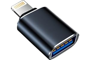 WAHBITE Apple Lightning auf USB Kamera-Adapter, USB 3.0 OTG-Kabel für iPhone/iPad zum Anschluss von Kartenleser, USB-Flash-Laufwerk, U-Disk, Tastatur, Maus, Hubs, MIDI, Plug & Play