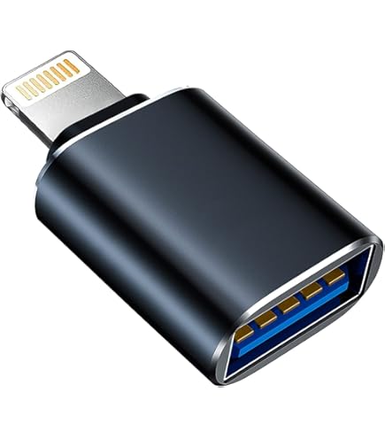 Dairle USB Kamera Adapter für iPhone, Lightning to mit Ladegerät, OTG Cable iPhone&iPad, Buchse
