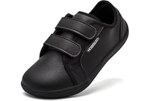 HOBIBEAR Kids Wide Barefoot Shoes Boys Girls Minimalist School Trail Running Walking Sneaker