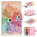Produktbild Skytar Samsung Galaxy Tab A 7.0 2016 Hülle Case - Slim Case Cover PU Leder Brieftasche Schutzhülle für Samsung Galaxy Tab A 7.0 Zoll T280N / T285N Tablet Hülle mit Support-Funktion,Bunte Blumen