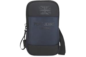 Pepe Jeans Bromley Borsa a tracolla Piccola Blu 10,5x18x2 cm Poliestere by Joumma Bags, blu, Taglia unica, Borsa a tracolla piccola