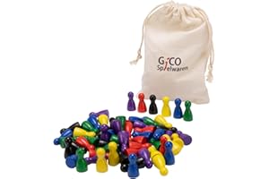 GICO 60 stożków hal 24 x 12 z drewna, zestaw kolorowych posortowanych - 6 kolorów -2132