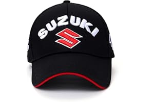 VAIKAXY Suzuki Baseball Accessories Adjustable Embroidered for Men and Women Racing Cars hat