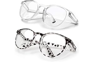 LeonDesigns Safety Glasses Anti-Fog Goggles Tactical Glasses with Side Shields Blue Light Blocking Anti-Dust UV Protection Glasses For Women Men