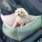 K&ouml;pek Oto Koltuğu- Seyahat Koltuğu-&Ccedil;ift Kordon-Kedi Yatağı-taşınabilir&hellip; (Yeşil Medium)
