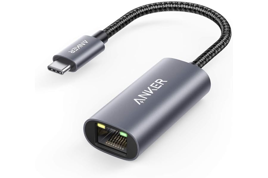 Anker USB C to Gigabit Ethernet Adapter - Aluminum Portable Adapter for MacBook Pro/Air 2018+, iPad Pro 2018+, XPS and More