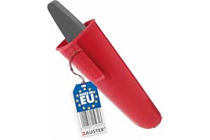 BAUSTER® Wetzstein für die Sense der Gartenscheren geeignet, Länge 230mm, Set ​​ Wetzstein + Kasten, Hochwertiger Schleifstein für scharfe Rasenmähermesser und Gartengeräte