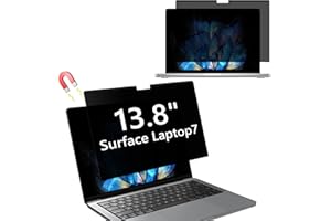 Hinnwer Magnétique Filtre de Confidentialité pour 13,8 Pouces Surface Laptop 7, Amovible, Anti-Espion, Anti-éblouissement, Anti-Rayures, Filtres d'écran pour Ordinateur Portable Surface 13,8"