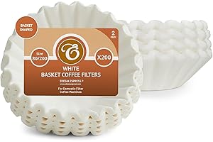 EDESIA ESPRESS - 400 filtres à café en papier - forme corbeille - 8 à 12 tasses - 80/200 mm