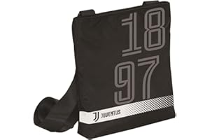 Seven Tracolla Juventus - Borsello Tempo Libero Mixte Bandoulière, Noir, Taille unique