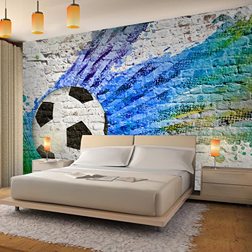 Fototapete Fussball 352 x 250 cm – Vliestapete – Wandtapete – Vlies Phototapete – Wand – Wandbilder XXL – !!! 100% MADE IN GERMANY !!! Runa Tapete 9021011a - 3