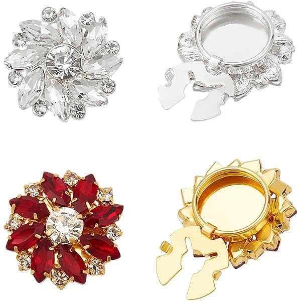 Aeromdale Boutons de manchette camélia en perles - Boutons de manchette de rechange - Accessoires de mercerie pour blazer, chemise, manteau, décoration - Noir - 25 mm