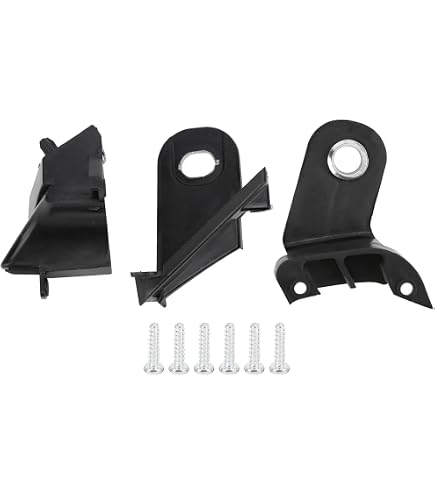 Supports De Phare Avant Gauche Et Droite Pour Audi A4 B6 (2001-2005) - Référence 8E0941453/8E0941454, En Plastique Noir