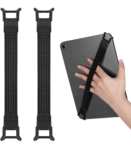 MoKo Cinturino Mano Universale Per E-Reader E Tablet 6-8″ – Elastico Morbido, Antiscivolo, Nero Glitterato - 3