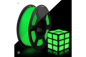 TECBEARS PLA Glow In The Dark Filamento Azul, Filamento PLA que Brilla en la Oscuridad, Alta Brillo y Larga Duración en la Oscuridad, Carrete 1kg Filamento PLA para Impresora 3D, Azul Luminoso