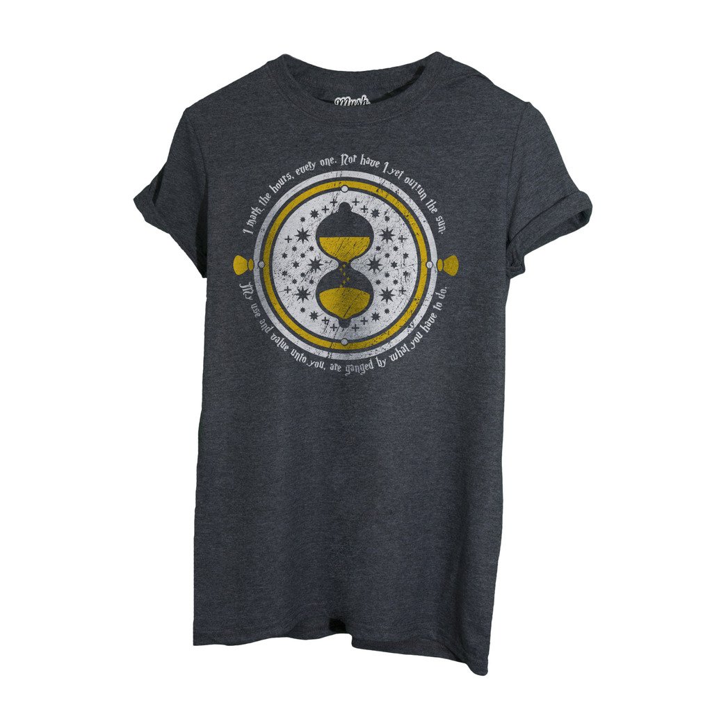 MUSH-T-Shirt-Harry-Potter-Cursed-Child-Time-Turner-Film-by-Dress-Your-Style-Damen-M-Grau