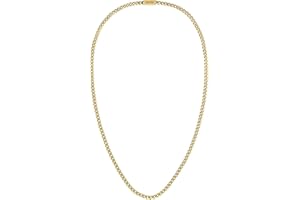Boss Chain For Him Halskette Panzerkette aus Edelstahl in der Farbe Gold mit einer Länge von 61cm, 1580173