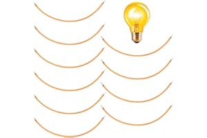 ASFRODE 10 filamentos LED, 3 V, filamento flexible, 2200 K, diodos LED, piezas de lámpara de filamento flexible, filamento de diodo LED, para juguetes y decoración caseros (130 mm)