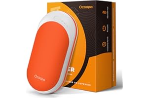 OCOOPA Chauffe-Mains Rechargeables, 1 Paquet de Chauffe Mains électriques Portables 5200 mAh, thérapie Thermique idéale pour l'extérieur, la Chasse, Le Golf, Le Camping, Les Cadeaux Chauds