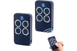 WEPAI 433,92MHz Telecomando Cancello,Telecomando compatibile con GENIUS,Telecomando per Cancelli per Telecomando ECHO TX4 433 RC,ECHO TX2 433 RC,TE443H BRAVO(2 pezzo)