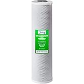 iSpring FC25B t&uuml;m ev su filtresi yedek kartuşu, CTO karbon bloğu, 20" x 4,5"