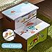 Fantasy Fields - Enchanted Woodland themed Kids Wooden Step Up Stool with Storage | Hand Crafted & Hand Painted Details | Child Friendly Water-based Paint