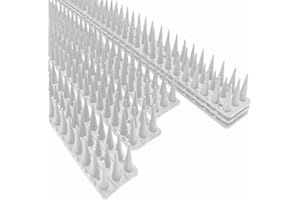 PEST CONTROL WORLDWIDE Wall & Fence Spikes - Security Spikes, Stop Climbing Over Walls and Fences, Ideal for Keeping Pigeons, Birds, Squirrels, Cats Away, Suitable for Fences, Balcony, Roofs