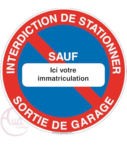 Aua Signaletique Panneau Interdiction De Stationner Parking Privé 230mm
