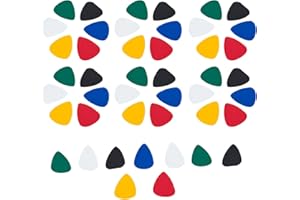 SWYSGS Sélection de guitares Slim Soft 45pcs mix Color, guitare acoustique, basse et guitare électrique, 0.46mm, 0.71mm, 0.96mm