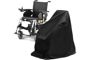 CALENXY Funda impermeable para silla de ruedas, 115 x 65 x 90 cm, funda impermeable para silla de ruedas, cubierta impermeable para sillas de ruedas eléctricas, funda Oxford para exteriores