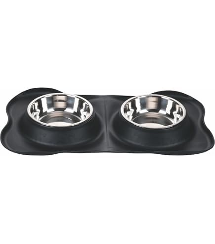 Supporto Doppio Ciotole In Acciaio Inox Kerbl - 2x900ml Per Cani E Gatti - Foto 8