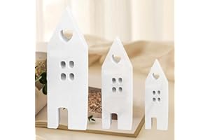 ZEHAOKAY Silikonform Haus, 3 Stück Silikonformen Gießformen Silikonform Häuser Silikonform Kerzenhalter Kerzenhalter Silikon Häuser Kerzenhalter Form Für Handwerk Seife Kerzen