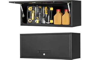 Sightlife Armario para Taller, Armario para Herramientas, Pared Perforada, Armario de Herramientas, Armario de Acero para Taller, estantería de Pared con Cerradura 35x 80 x 33cm