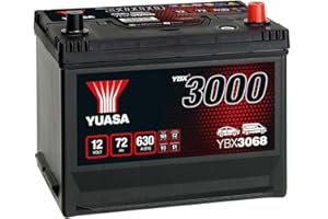 Yuasa YBX3068 12V 72Ah 630CCA Sealed Maintenance Free High Performance Car Battery
