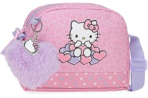 Hello Kitty Hearts & Dots, trousse à crayons, sac à bandoulière, en polyester,