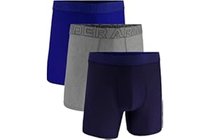 Under Armour Men's 3-Pack Performance Tech Mesh Boxer Brief, 6" Inseam – Breathable, Moisture Wicking, Soft Touch, All-Day Comfort