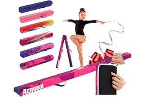 ORIGINAL CUP Aerobik – Faltbarer Gymnastikbalken 240 cm Violett – Kinder und Erwachsene – Waschbarer und Austauschbarer Bezug mit Reißverschluss – Stabil, Rutschfest– 3 lagige Soft Touch Oberfläche–Original Corner