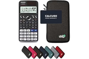 Casio fx-991DE X Classwiz con Funda Protectora WYNGS Gris Oscuro - Calculadora Científica - Paquete Básico (Alemán)