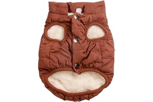 Joydaog Manteau coupe-vent pour chien 2 couches avec doublure polaire extra-chaude et douce