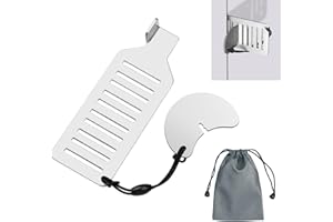 LEIKEDUN Cerradura de Puerta Portátil, viaje para puerta Trabajo Pesado Cerradura de Puerta de Privacidad de Seguridad sin Perforaciones para viajar, hotel, hogar, apartamento Incluye bolsa de transporte