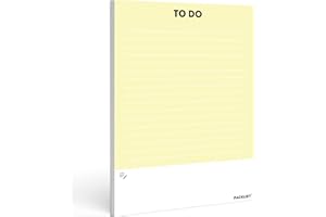 PACKLIST® Bloc-notes To Do List, Liste de tâches – Planificateur Quotidien pour Organiser et Prioriser – 52 Feuilles Détachables Format A5 – Idéal pour Augmenter la Productivité et Gérer le Temps