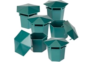 Exbuster Schneckenabwehr: 6er-Set Premium Bio-Schneckenfallen ohne Chemie und Gift (Schneckenfalle Bier, Schnecken Pflanzenschutz, Schneckenzaun)