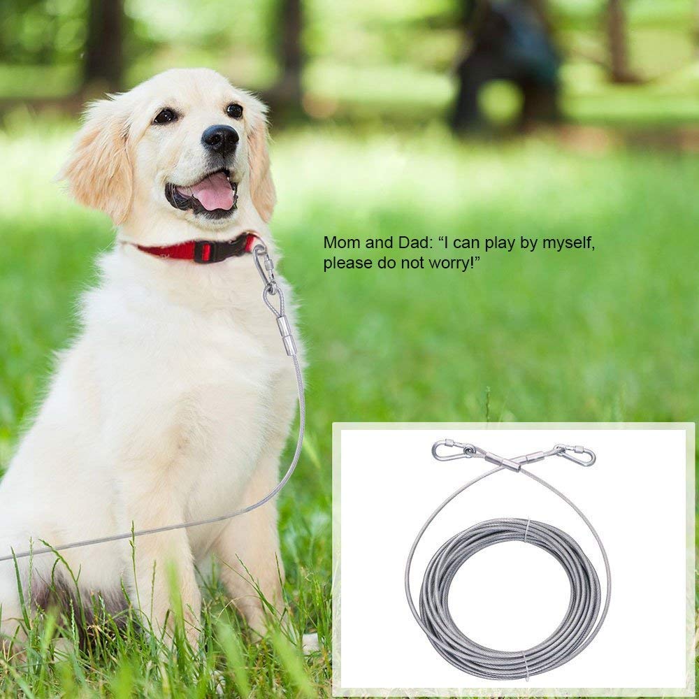 Tresbro-Systme-de-Chariots-de-Laisse-pour-Attacher-Les-cbles-chane-de-Courroies-dattache--mcher-pour-Petits-Chiens-de-Taille-Moyenne-et-Lourde