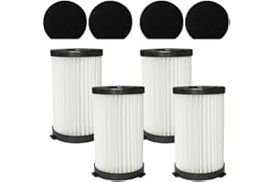 SINCHEREU Filtro di ricambio per aspirapolvere Iwoly V600 2761 2759 D600 per aspirapolvere cavo Iwoly V600, 4 filtri HEPA + 4 filtri in spugna, lavabile, riutilizzabile per aspirapolvere