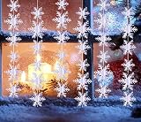★ hermosa decoración de Navidad: correa elegante, collar largo blanco, ideal para crear un ambiente helado, decorado Navidad, año nuevo o fiesta congelada