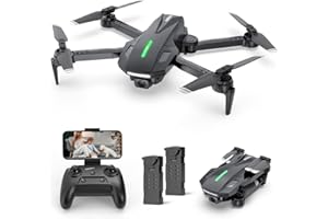 ‎DEERC DEERC D70 Drohne mit Kamera für Kinder,RC Quadcopter mit 720P FPV Faltbare Drohnen Lange Flugzeit, Handysteuerung, One Key Start, Headless Modus, 360 Flips, Spielzeug Geschenke für Jungen Anfänger,C0