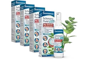 ‎TAXOFIT Klosterfrau Schmerzfluid Spray | Bei Gelenk- und Muskelschmerzen | kühlend | 4 x 150 ml